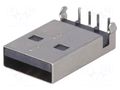 Connector: USB A; plug; male; on PCBs; THT; PIN: 4; angled 90° MOLEX MX-48037-0001