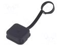 Accessories: protection cover; black; IP67,IP69K; 4455; -25÷120°C SCHURTER 0098.0106