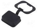 Accessories: protection cover; black; IP67,IP69K; 4761; -25÷120°C SCHURTER 0098.0105