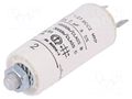 Capacitor: polypropylene; motors, run; 2uF; 420VAC; Ø25x56.5mm KEMET C276CC24200AA0J