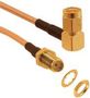 COAXIAL CABLE ASSEMBLY, RG-316, 6IN, BLACK 135111-01-06.00.