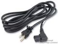 POWER CORD NEMA5-15P/IEC, 9.8FT, 13A BLACK 17509