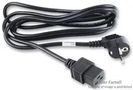 PWR CORD, EURO PLUG-C19, BLACK, 2.5M 2122H