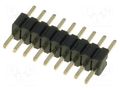 Connector: pin strips; pin header; male; PIN: 9; straight; THT; 1x9 CONNFLY ZL319-9P