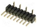 Connector: pin strips; pin header; male; PIN: 9; vertical; SMT; 1x9 CONNFLY ZL321-9P