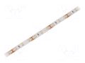 LED tape; white warm; 2835; LED/m: 60; 10mm; white PCB; IP65; 12W/m WISVA OPTOELECTRONICS HH-30KGI-2835FWAA