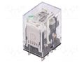 Relay: electromagnetic; DPDT; Ucoil: 24VDC; Icontacts max: 10A OMRON LY2N-D2-24DC