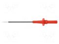 Measuring tip; 5A; 1kVDC; red; Socket size: 4mm; 20mΩ; L: 111mm SCHÜTZINGER SPS8034NI-RT