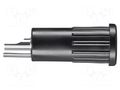 Connector: 4mm banana; 16A; 30VAC; 60VDC; black; nickel plated SCHÜTZINGER BRBU7924LNI-SW
