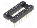 Socket: integrated circuits; DIP16; Pitch: 2.54mm; precision; THT ADAM TECH ICM-316-1-GT