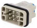 Connector: HDC; contact insert; male; Han Q; PIN: 9; 8+PE; 16A; 500V HARTING 09120082633