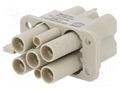 Connector: HDC; contact insert; female; Han Q; PIN: 7(5+2); 4+3+PE HARTING 09120062766