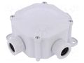 Enclosure: junction box; X: 97mm; Y: 97mm; Z: 47mm; wall mount; IP67 PAWBOL PW-A.0036