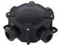 Enclosure: junction box; X: 75mm; Y: 75mm; Z: 35mm; wall mount; IP67 PAWBOL PW-A.0035C
