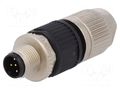 Connector: M12; plug; PIN: 5; male; straight; IP67; IDC; for cable MURRELEKTRONIK 7000-12533-0000000