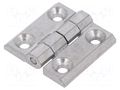 Hinge; Width: 40mm; zinc and aluminium alloy; natural; H: 40mm RST ROZTOCZE 3.ZN60.001NL
