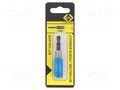 Holders for screwdriver bits; 1/4"; Overall len: 60mm; magnetic C.K CK-4567D
