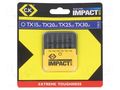 Kit: screwdriver bits; Torx®; 50mm; TX20,TX25,TX30; blister; 6pcs. C.K CK-4513