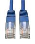 NETWORK CABLE, CAT5/E, 0.61M, BLUE N002-002-BL