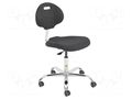 Chair; ESD; Seat dim: 470x440mm; Back dim: 420x320mm; 440÷570mm RT WORK ESD-CHAIR03