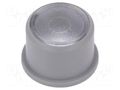 Button; round; grey; Ø9.6mm; plastic MEC MEC1F031