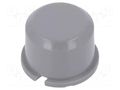 Button; round; grey; Ø9.6mm; plastic MEC MEC1D03