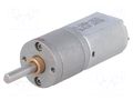 Motor: DC; with gearbox; POLOLU 20D; 6VDC; 3.2A; Shaft: D spring POLOLU POLOLU-3473
