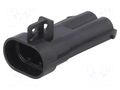 Connector: automotive; plug; male; Ducon 6.3; PIN: 2; for cable APTIV 15344054