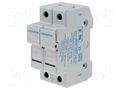 Fuse holder; 10.3x38mm; for DIN rail mounting; 30A; 600VAC; FSO SCHURTER 0091.0002