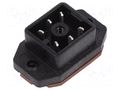 Connector: rectangular; GO; socket; male; PIN: 6; 6A; 50V; IP65; black HIRSCHMANN GO6FAVM
