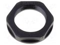 Nut; M12; polyamide; 18mm; black; Thread: metric; Pitch: 1.5 HELUKABEL HELU-98163