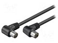 Cable; 2.5m; black; 75Ω Goobay AC-3C2V-AA-0250-BK
