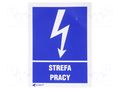 Safety sign; informative; self-adhesive folie; W: 74mm; H: 105mm ANRO 24EIA/Q2/F