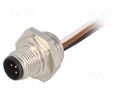 Connector: M12; socket; PIN: 5; male; A code-DeviceNet / CANopen HARTING 21033111501