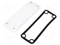 Side panel; X: 49mm; Y: 140mm; Z: 10mm; grey FIBOX MB10215