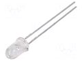 LED; red; 5mm; 5500÷16000mcd; 8°; Front: convex; 1.9÷2.4VDC BROADCOM (AVAGO) HLMP-EG08-WZ000