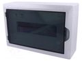 Enclosure: for modular components; IP40; white; No.of mod: 12 ELEKTRO-PLAST NASIELSK EPN-2503-01