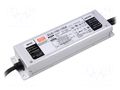 Power supply: switching; LED; 120W; 12VDC; 10A; 100÷305VAC; IP67 MEAN WELL ELG-150-12DA