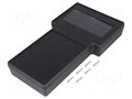 Enclosure: for devices with displays; X: 130mm; Y: 234mm; Z: 34mm HAMMOND HM-1592ETCDBK