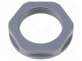 Nut; NPT1"; polyamide; dark grey; Thread: inch; with flange HELUKABEL HELU-90873