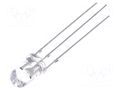 LED; yellow/blue; 5mm; 30°; Front: convex; 12÷15VDC; No.of term: 3 OPTOSUPPLY OSYBMC5B31A-12V