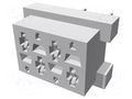 Connector: Micro-MaTch; socket; female; PIN: 4; straight; THT; 2x2 TE Connectivity 7-215079-4