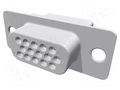 D-Sub HD; PIN: 15; female; for cable; Type: w/o contacts TE Connectivity 216164-1