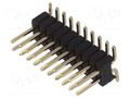 Connector: pin strips; pin header; male; PIN: 20; vertical; SMT CONNFLY ZL322-2X10P