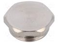 Protection cap; metal; Thread: M20; Spanner: 22mm; with seal HARTING 19000005070