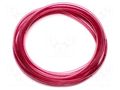 Pneumatic tubing; max.8bar; L: 20m; r bending min: 35mm; red SMC TU1208R-20