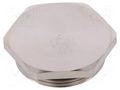 Protection cap; metal; Thread: M32; Spanner: 35mm; with seal HARTING 19000005072