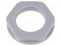 Nut; M12; polyamide; 19mm; grey; Thread: metric; Pitch: 1.5 HELUKABEL HELU-97816