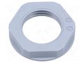 Nut; PG9; polyamide; UL94V-2; 22mm; grey; Thread: PG; with flange LAPP SKINTOP-NPG9G