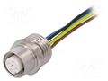 Connector: M12; socket; PIN: 5; female; cables; Thread: M16x1,5; 0.5m LUMBERG AUTOMATION PRKFM5/0.5M